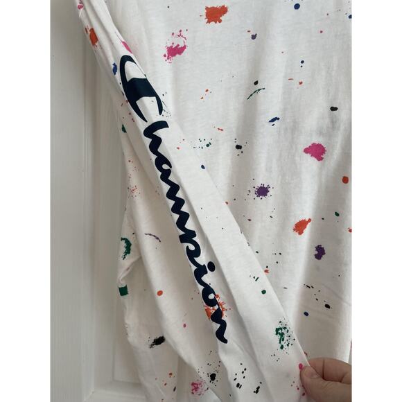 Champion Butler Bulldogs Shirt Womens Large Embroidered Paint Splatter NCAA NEW - Picture 5 of 9